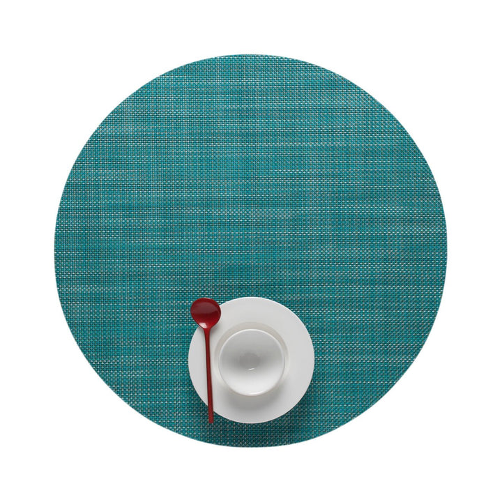 Mini Basketweave Placemat in Turquoise