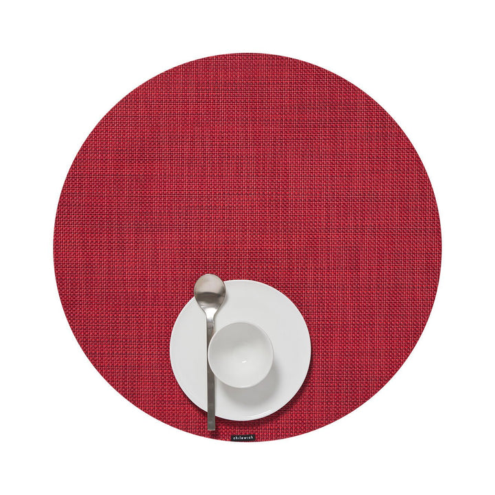 Mini Basketweave Placemat in Scarlet
