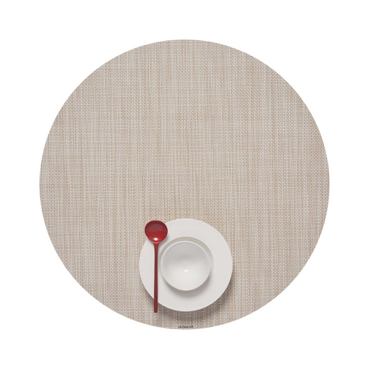 Mini Basketweave Placemat in Parchment