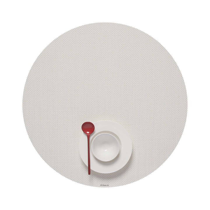 Mini Basketweave Placemat in White
