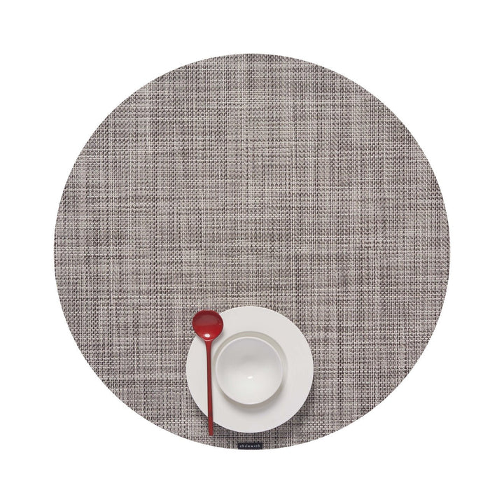 Mini Basketweave Placemat in Gravel