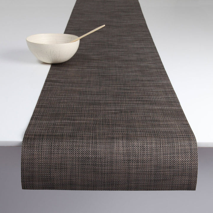 Mini Basketweave Table Runner in Dark Walnut