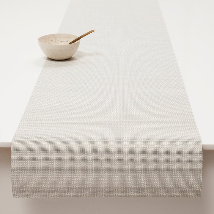 Mini Basketweave Table Runner in Sandstone