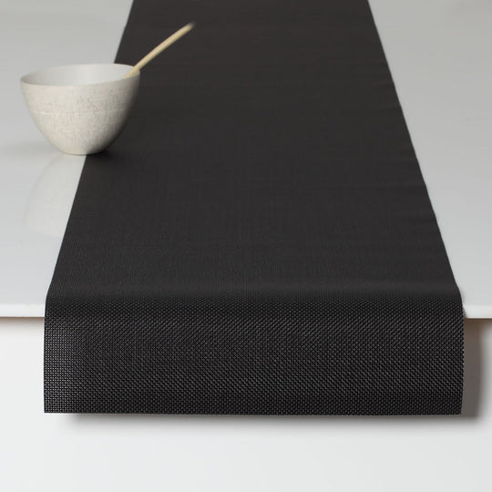 Mini Basketweave Table Runner in Black