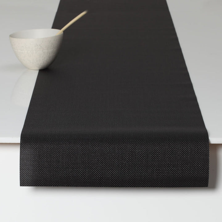 Mini Basketweave Table Runner in Black