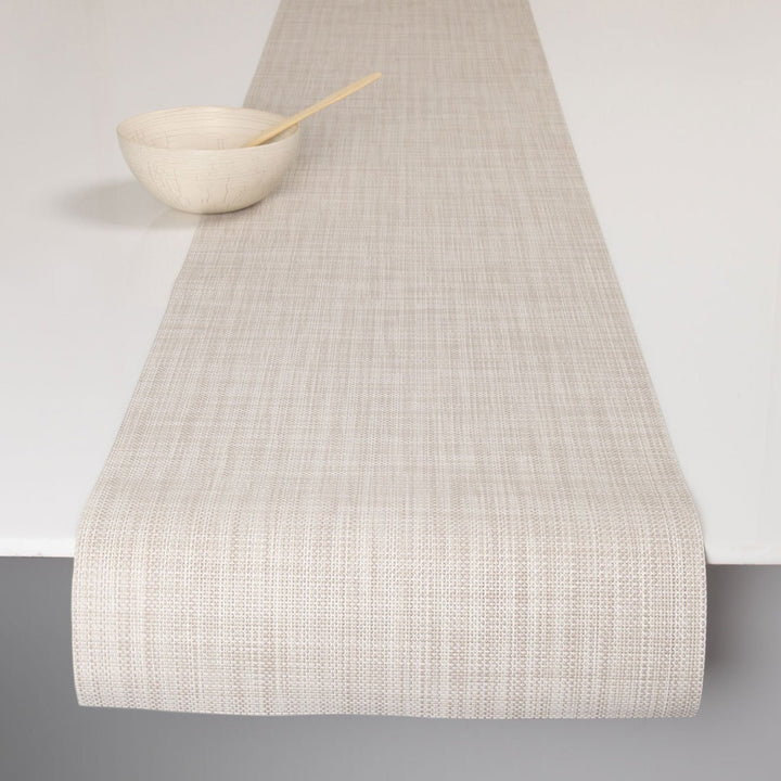 Mini Basketweave Table Runner in Parchment