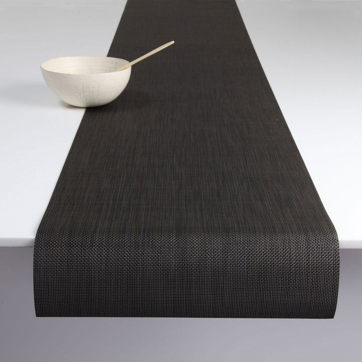 Mini Basketweave Table Runner in Espresso