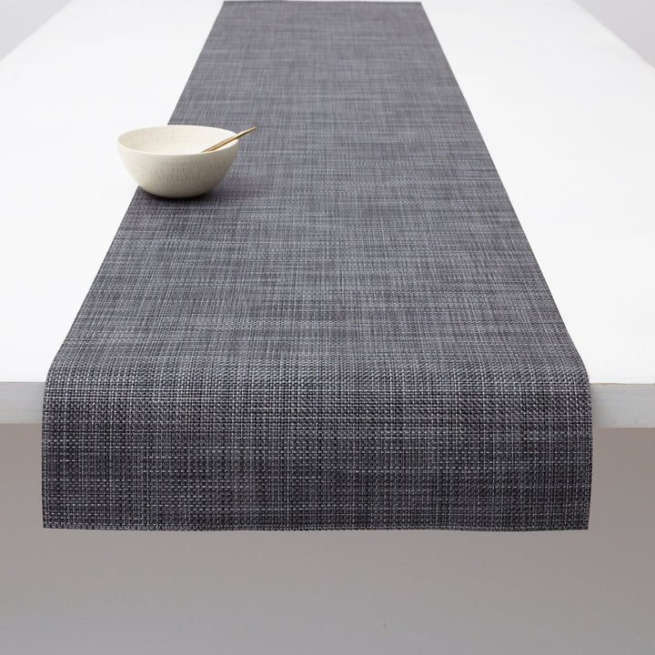Mini Basketweave Table Runner in Cool Grey
