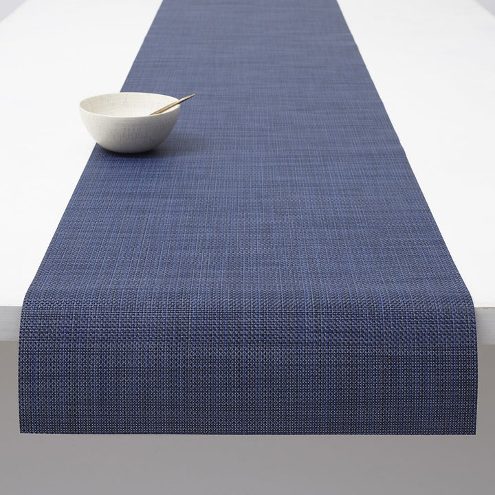 Mini Basketweave Table Runner in Indigo