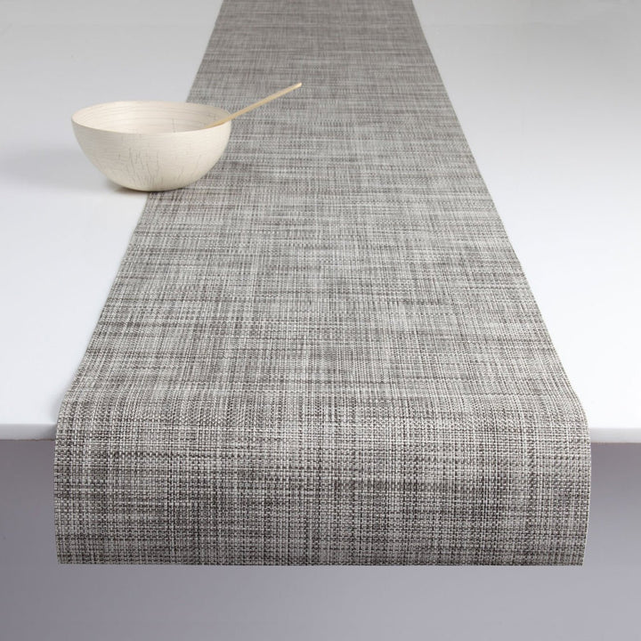 Mini Basketweave Table Runner in Gravel