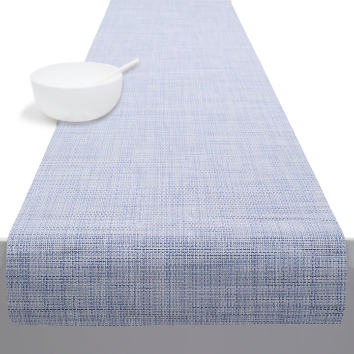 Mini Basketweave Table Runner in Periwinkle