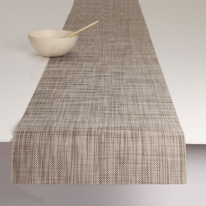Mini Basketweave Table Runner in Soapstone
