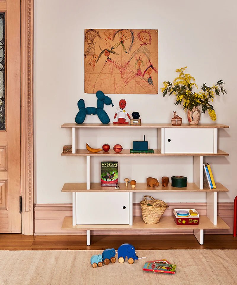Mini Library - Oeuf - Kids + Baby - White/Birch - HORNE