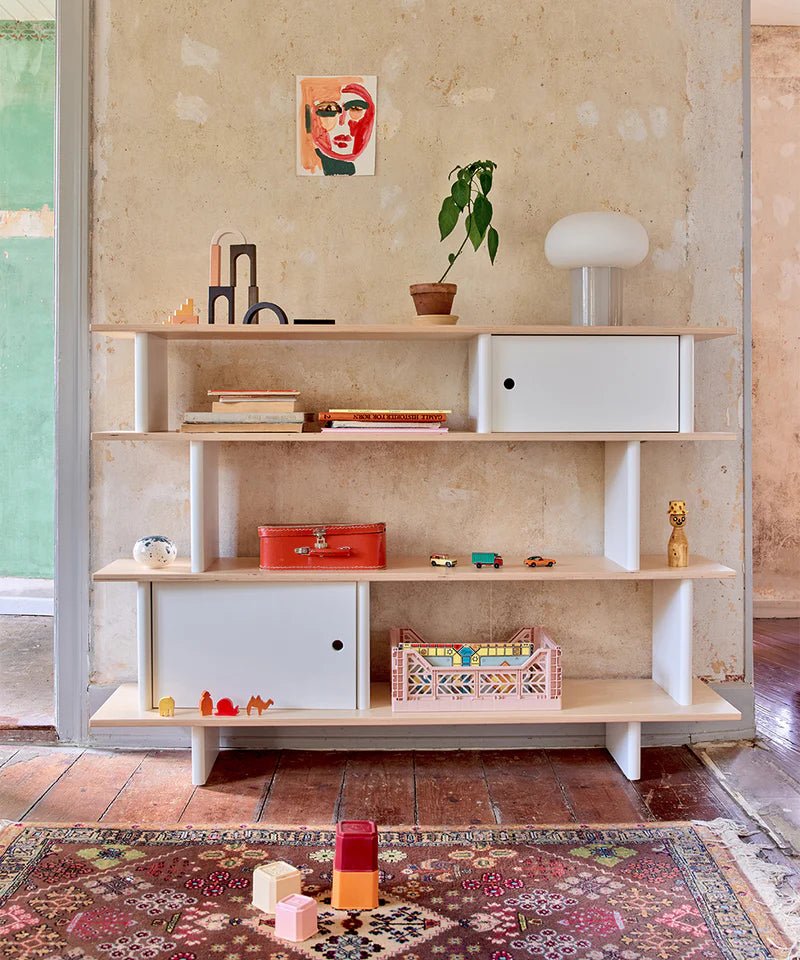 Mini Library - Oeuf - Kids + Baby - White/Birch - HORNE