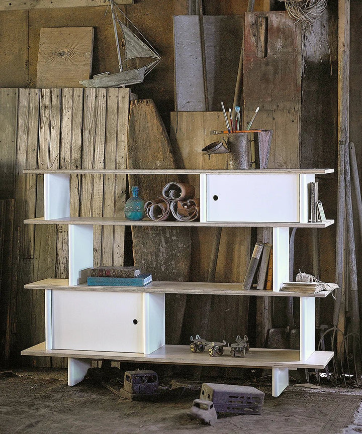 Mini Library - Oeuf Kids + Baby - White/Birch - HORNE