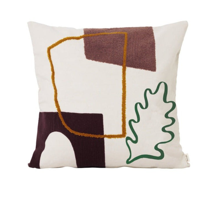 Mirage Cushion - Ferm Living - Bedding + Pillows - Leaf - HORNE