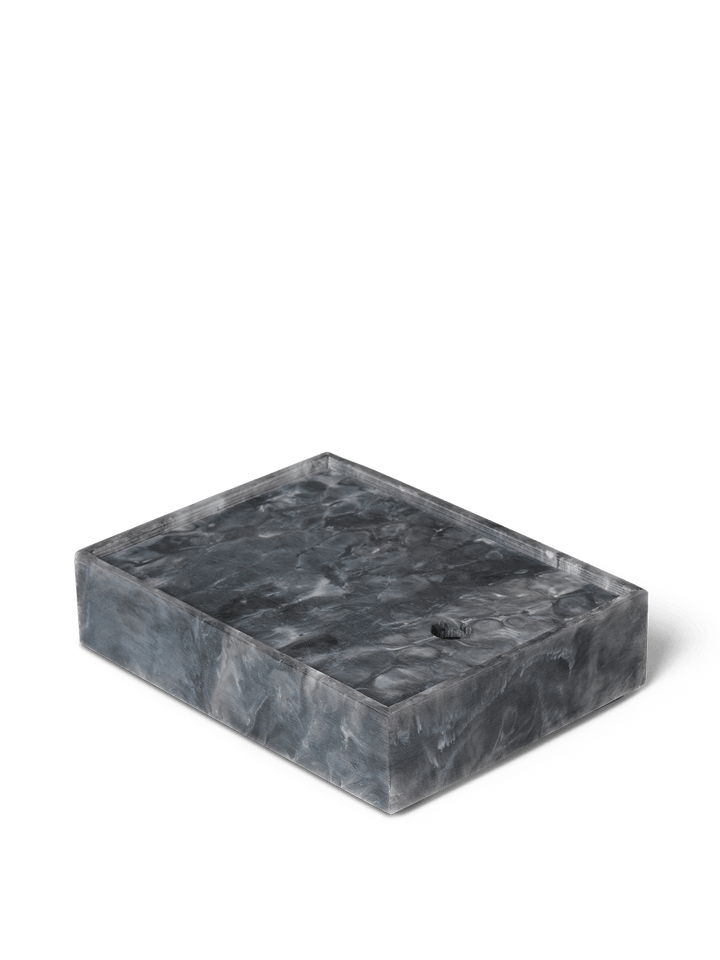 Mist Box - Ferm Living - Storage + Organization - 7.9" x 5.9" - Charcoal - HORNE