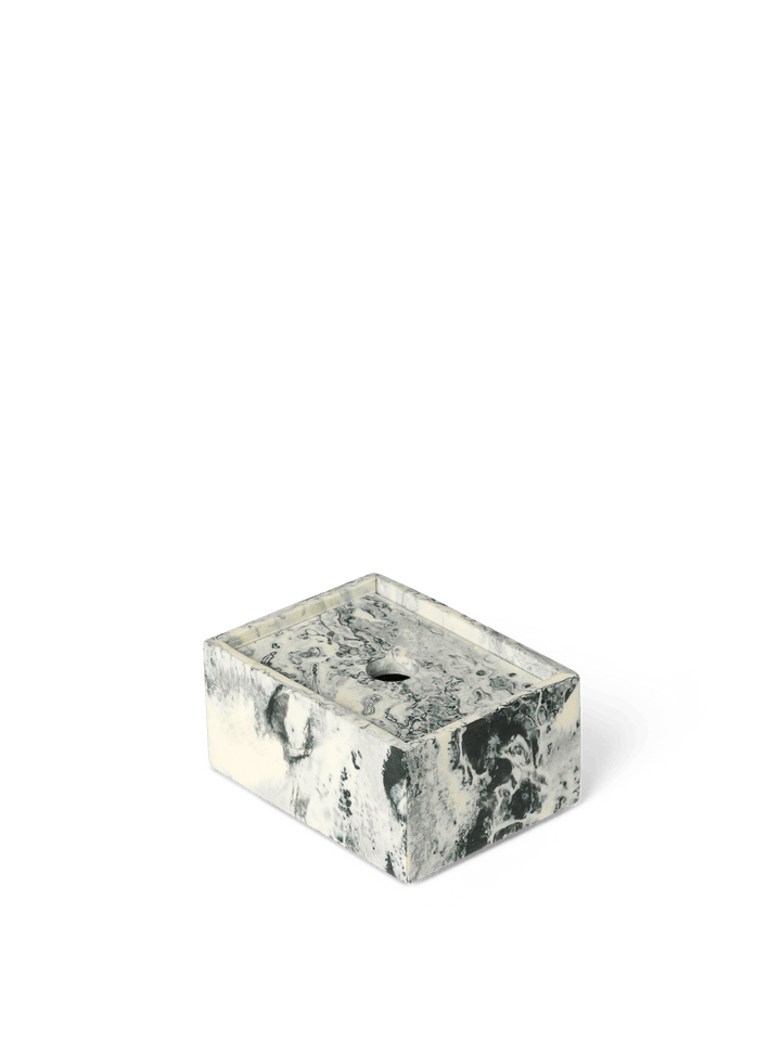 Mist Box - Ferm Living - Storage + Organization - 3.9" x 3" - Emerald Off - White - HORNE