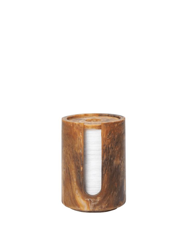Mist Cotton Pad Holder - Ferm Living Storage + Organization - Sugar Kelp - HORNE