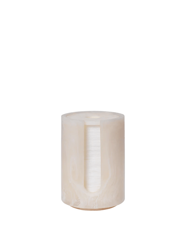 Mist Cotton Pad Holder - Ferm Living Storage + Organization - Pearl - HORNE