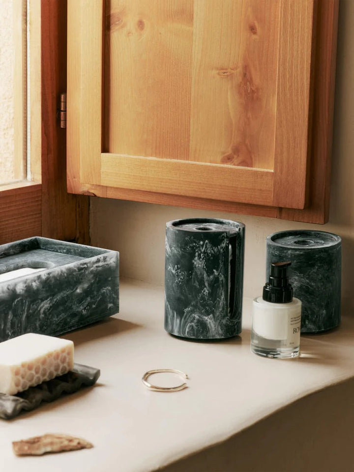 Mist Tissue Box - Ferm Living Storage + Organization - Sugar Kelp - HORNE