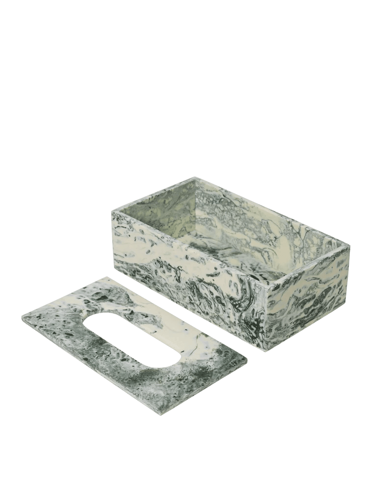 Mist Tissue Box - Ferm Living Storage + Organization - Charcoal - HORNE