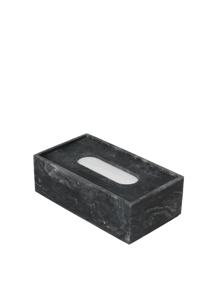 Mist Tissue Box - Ferm Living Storage + Organization - Charcoal - HORNE
