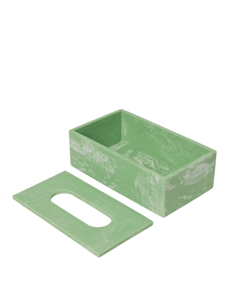 Mist Tissue Box - Ferm Living Storage + Organization - Charcoal - HORNE