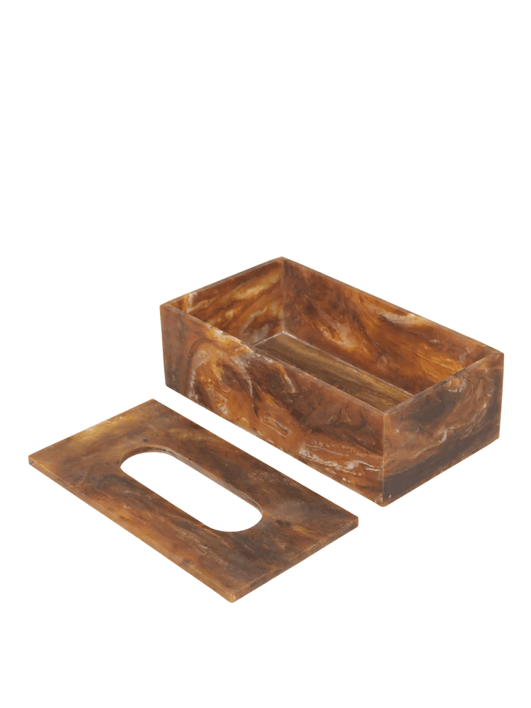 Mist Tissue Box - Ferm Living Storage + Organization - Charcoal - HORNE