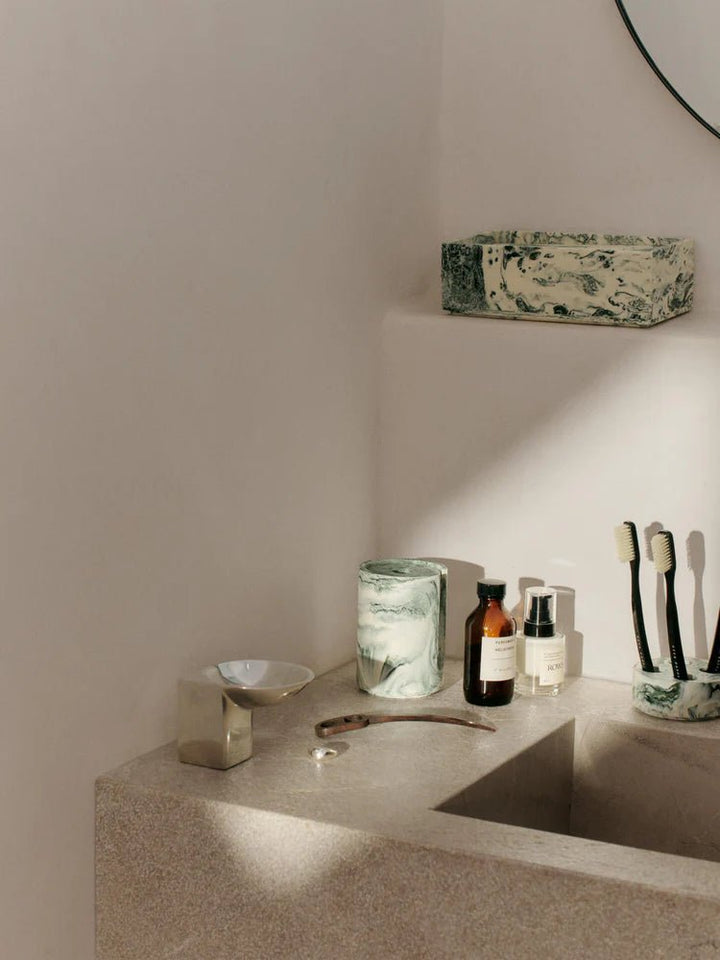 Mist Tissue Box - Ferm Living Storage + Organization - Sugar Kelp - HORNE