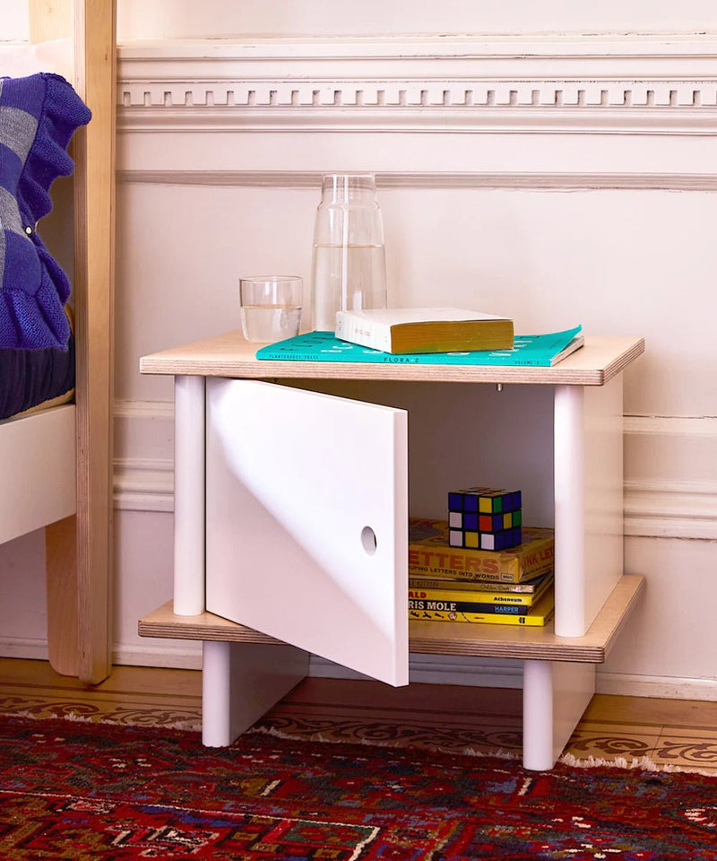 ML Nightstand - Oeuf Kids + Baby - White/Birch - HORNE