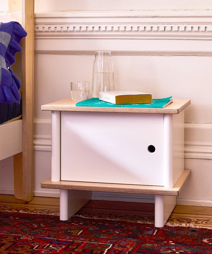 ML Nightstand - Oeuf Kids + Baby - White/Birch - HORNE