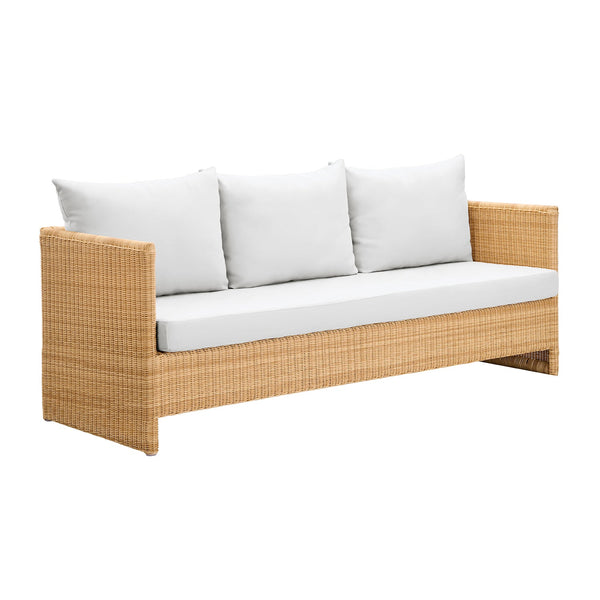 Molly Outdoor 3 - Seater Sofa - Sika Design - Outdoor Furniture - Natural - Canvas White - HORNE