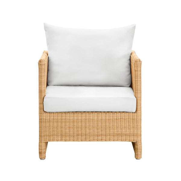 Molly Outdoor Lounge Chair - Sika Design - Outdoor Furniture - Natural - Canvas White - HORNE