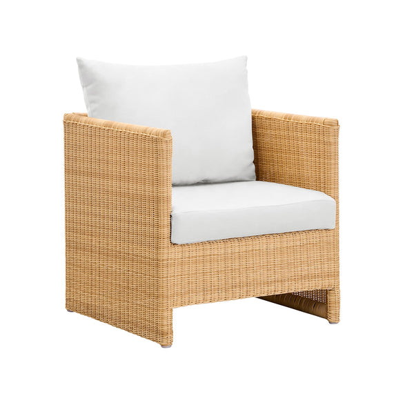 Molly Outdoor Lounge Chair - Sika Design - Outdoor Furniture - Natural - Canvas White - HORNE