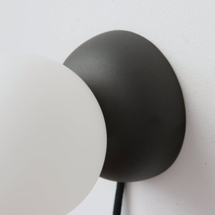 Monroe Sconce - Misewell Lamps - Black - Plug in (includes 10' cord with on/off switch) - HORNE