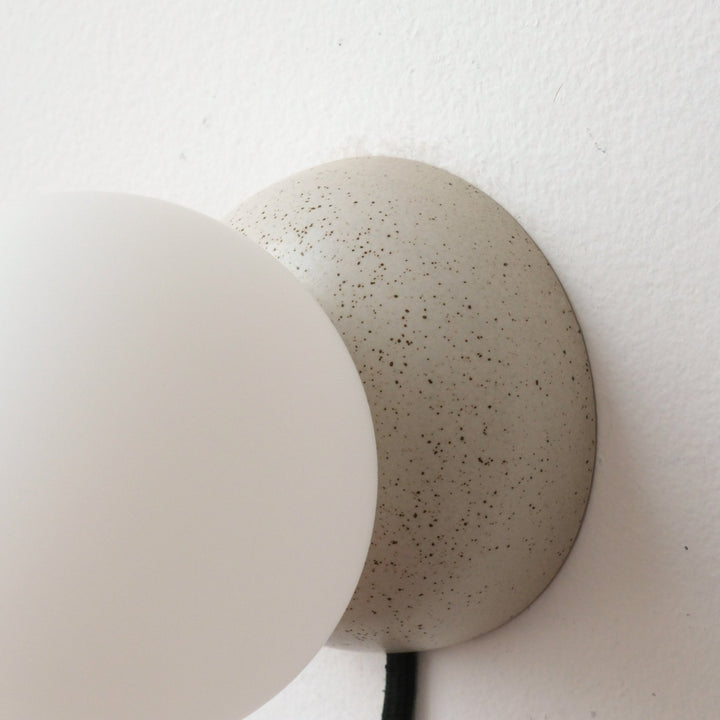 Monroe Sconce - Misewell Lamps - Pebble - Plug in (includes 10' cord with on/off switch) - HORNE