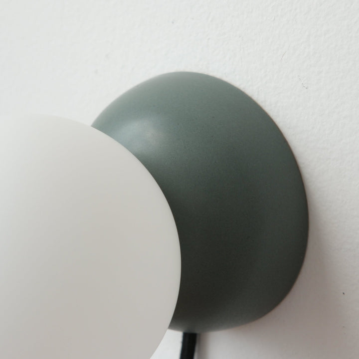 Monroe Sconce - Misewell Lamps - Sage - Plug in (includes 10' cord with on/off switch) - HORNE