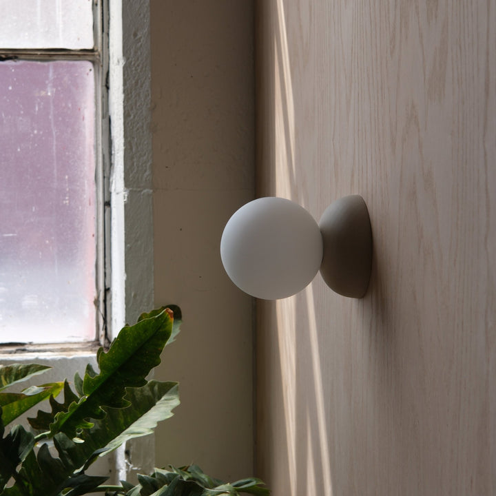 Monroe Sconce - Misewell Lamps - White Matte - Plug in (on/off) - HORNE