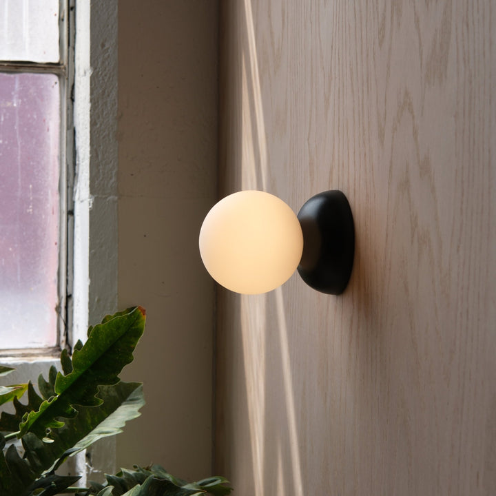 Monroe Sconce - Misewell Lamps - White Matte - Plug in (on/off) - HORNE