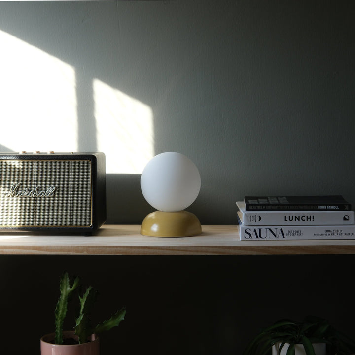Monroe Table Lamp - Misewell Lamps - Yellow - On/Off - HORNE