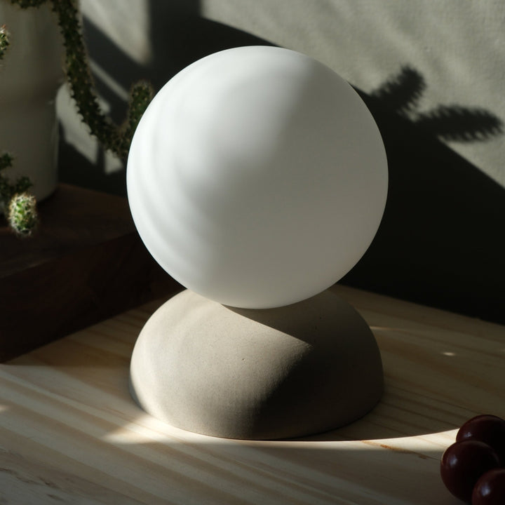 Monroe Table Lamp - Misewell Lamps - Dune - On/Off - HORNE