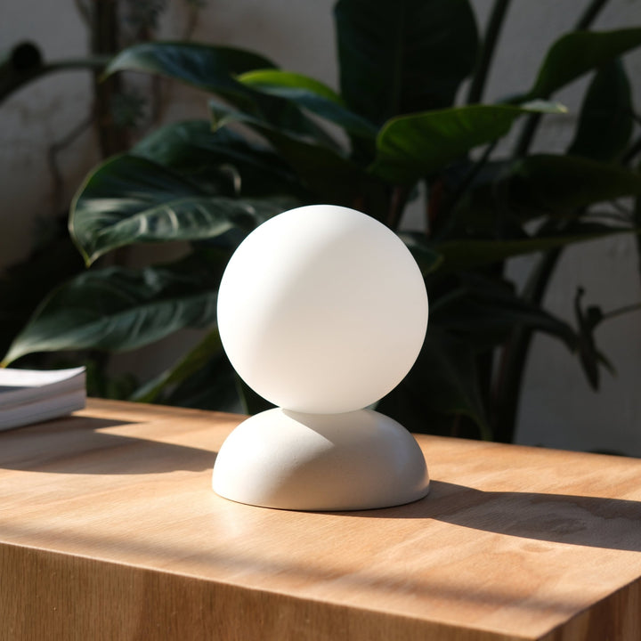 Monroe Table Lamp - Misewell Lamps - White Matte - On/Off - HORNE
