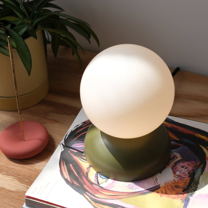 Monroe Table Lamp - Misewell Lamps - Moss - On/Off - HORNE