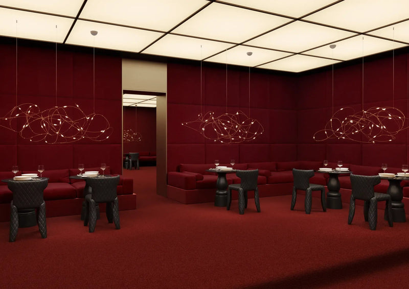 Monster Chair - Moooi Stools + Benches + Ottomans - Monster Chair original black with embroidery arms - Diamond - Arms - HORNE