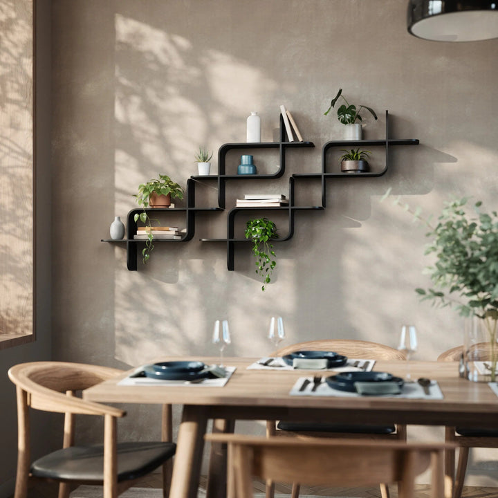 Montage Wall Shelf - Umbra Shelving - Black - HORNE