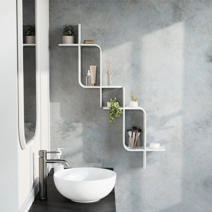 Montage Wall Shelf - Umbra Shelving - Light-Walnut - HORNE