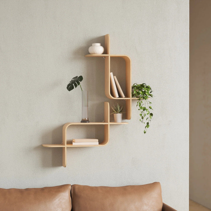 Montage Wall Shelf - Umbra Shelving - Natural - HORNE