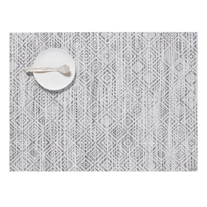 Mosaic Placemat in White/Black