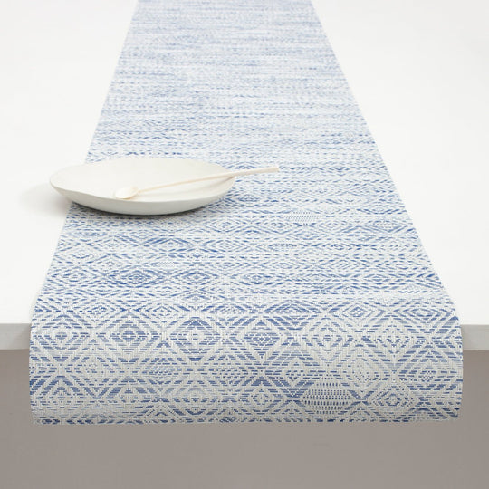 Mosaic Table Runner in Blue